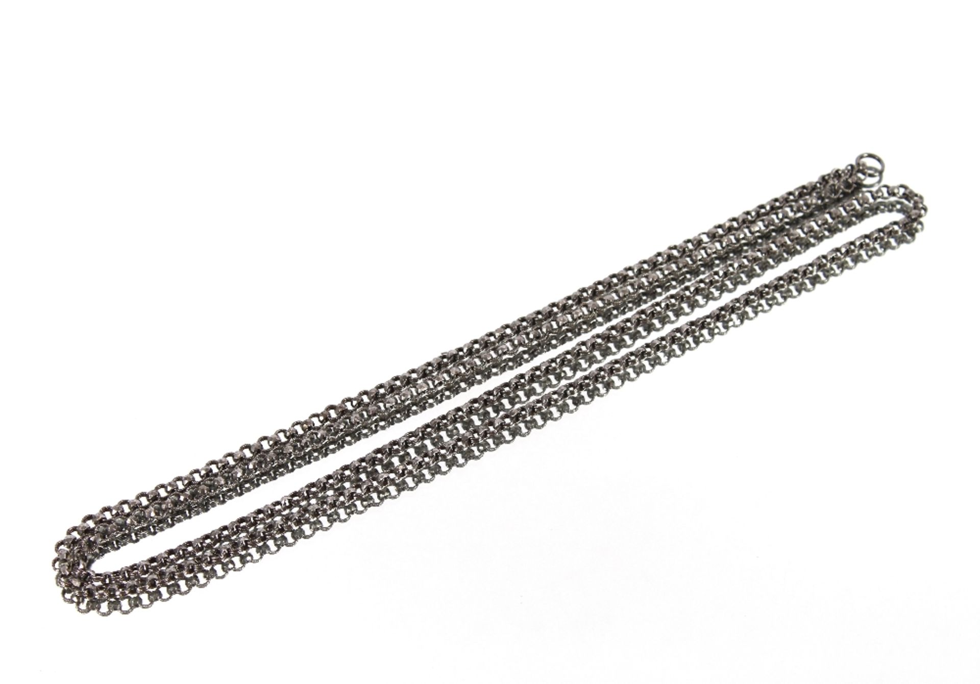 A cut steel watch chain