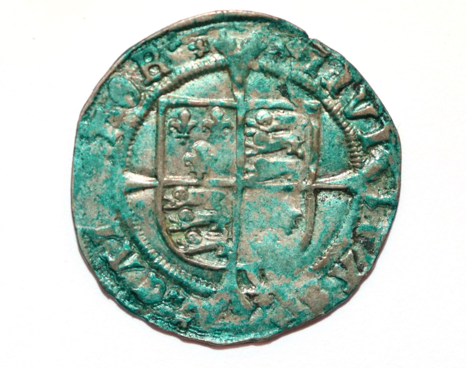 A Henry VIII groat, third coinage