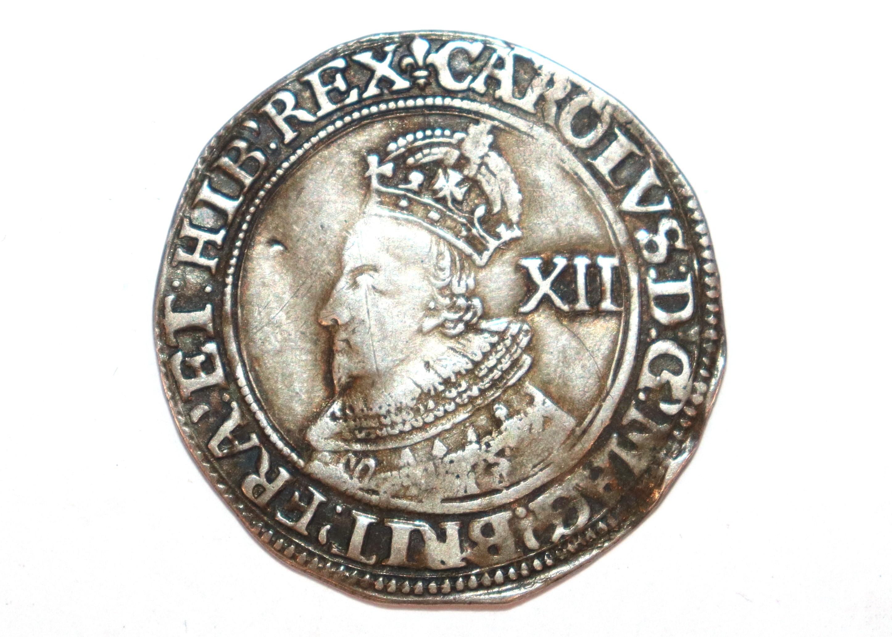 A Charles I shilling 1625, MM lis - Image 2 of 4