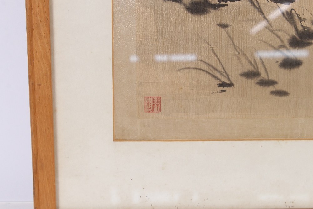 Mid 20th Century Chinese watercolour of berries and leaves, multiple artists seal marks; and a mid - Bild 3 aus 8