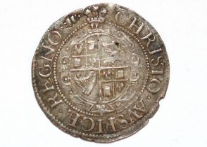 A Charles I groat, MM book