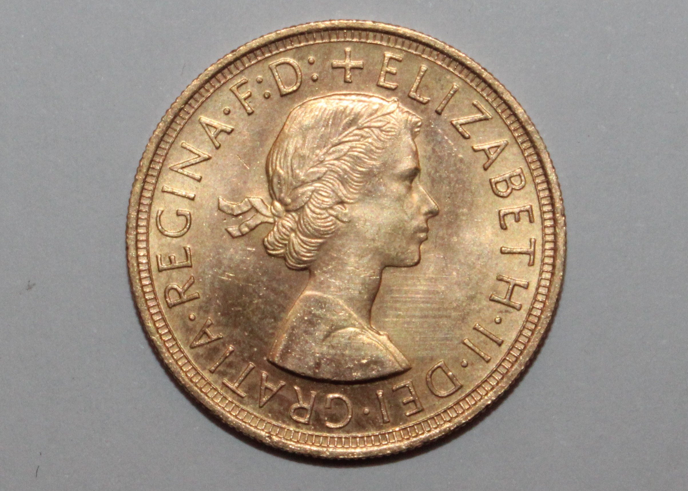 A Queen Elizabeth II gold Sovereign 1957 - Bild 2 aus 3