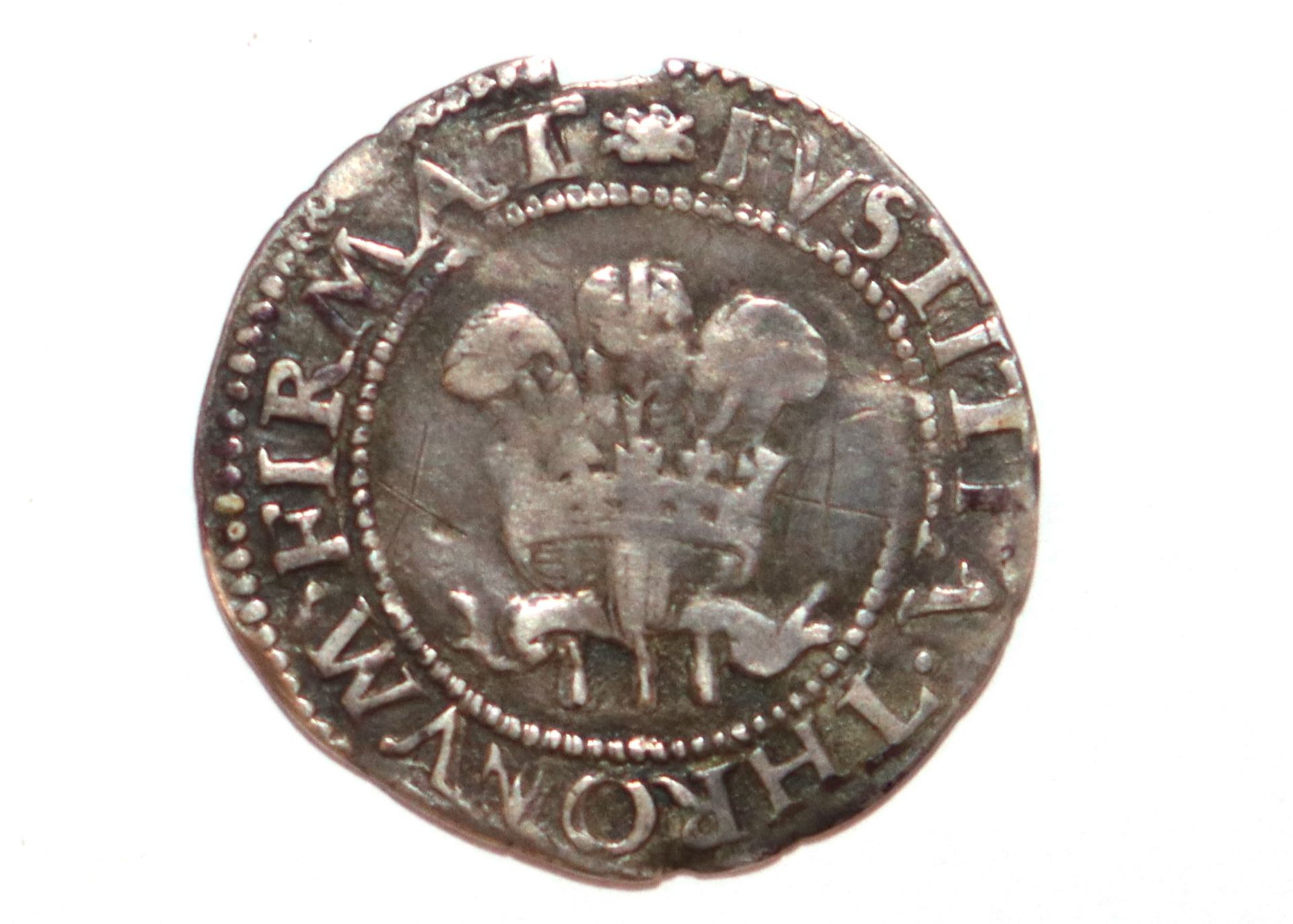 A Charles I half groat, large plume