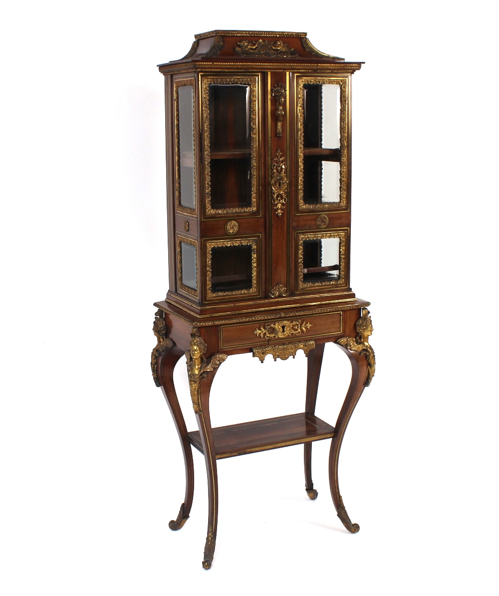 An Edwards & Roberts 19th Century French walnut and ormolu mounted display cabinet of small - Image 5 of 189