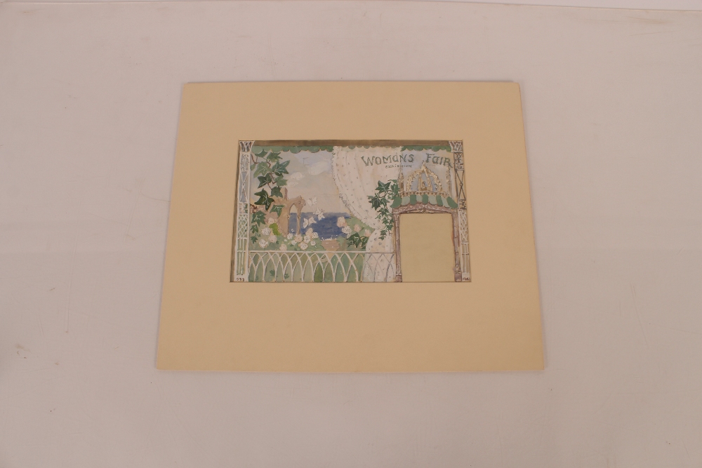 Allan Walton 1891-1948, watercolour study for Women's Fair Exhibition; various other unframed - Bild 7 aus 42