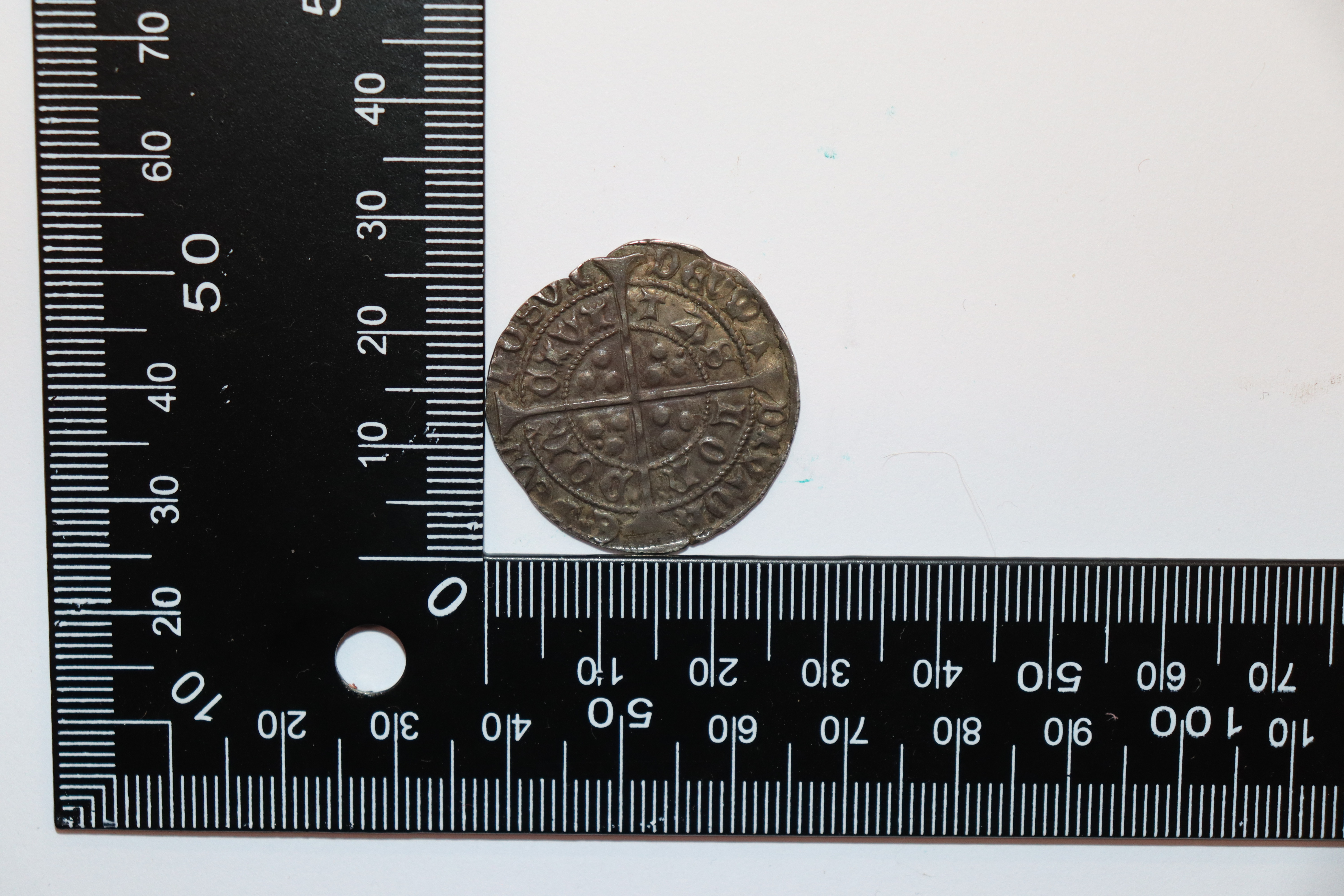 An Edward IV heavy coinage groat, type 1, MM plain cross - Bild 3 aus 4