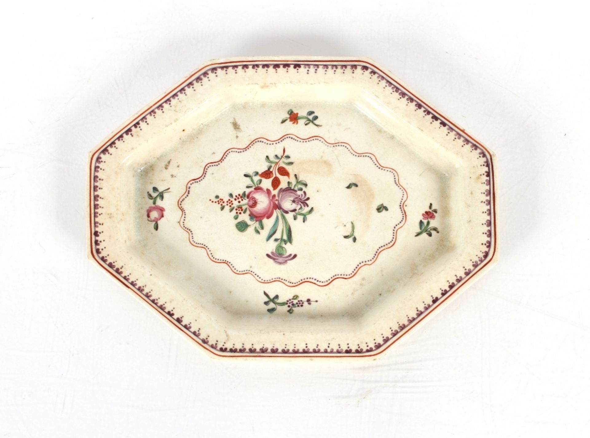 Three Newhall porcelain spoon trays of traditional form and pattern, one inscribed to base N173, a - Image 4 of 14