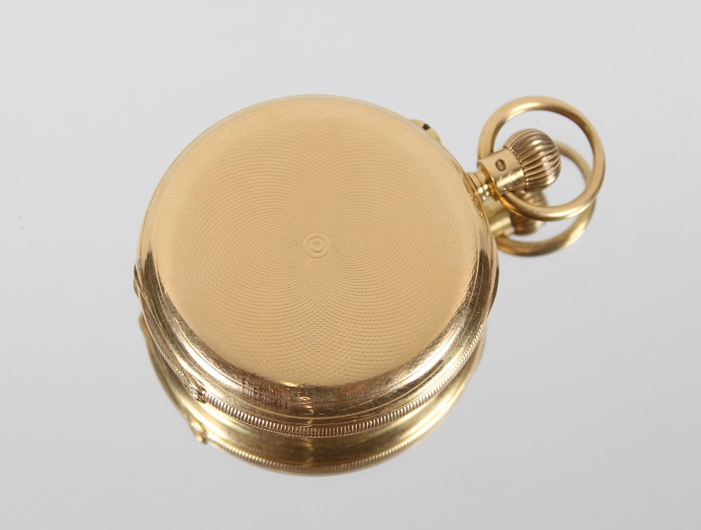 An 18ct gold cased pocket watch by J.W. Benson, Lu - Image 3 of 6