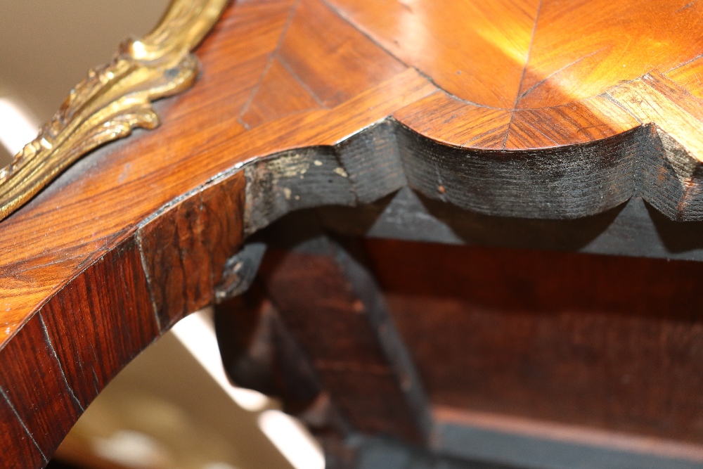 A pair of 19th Century French walnut and cross banded two tier side tables surmounted by pierced - Image 108 of 110