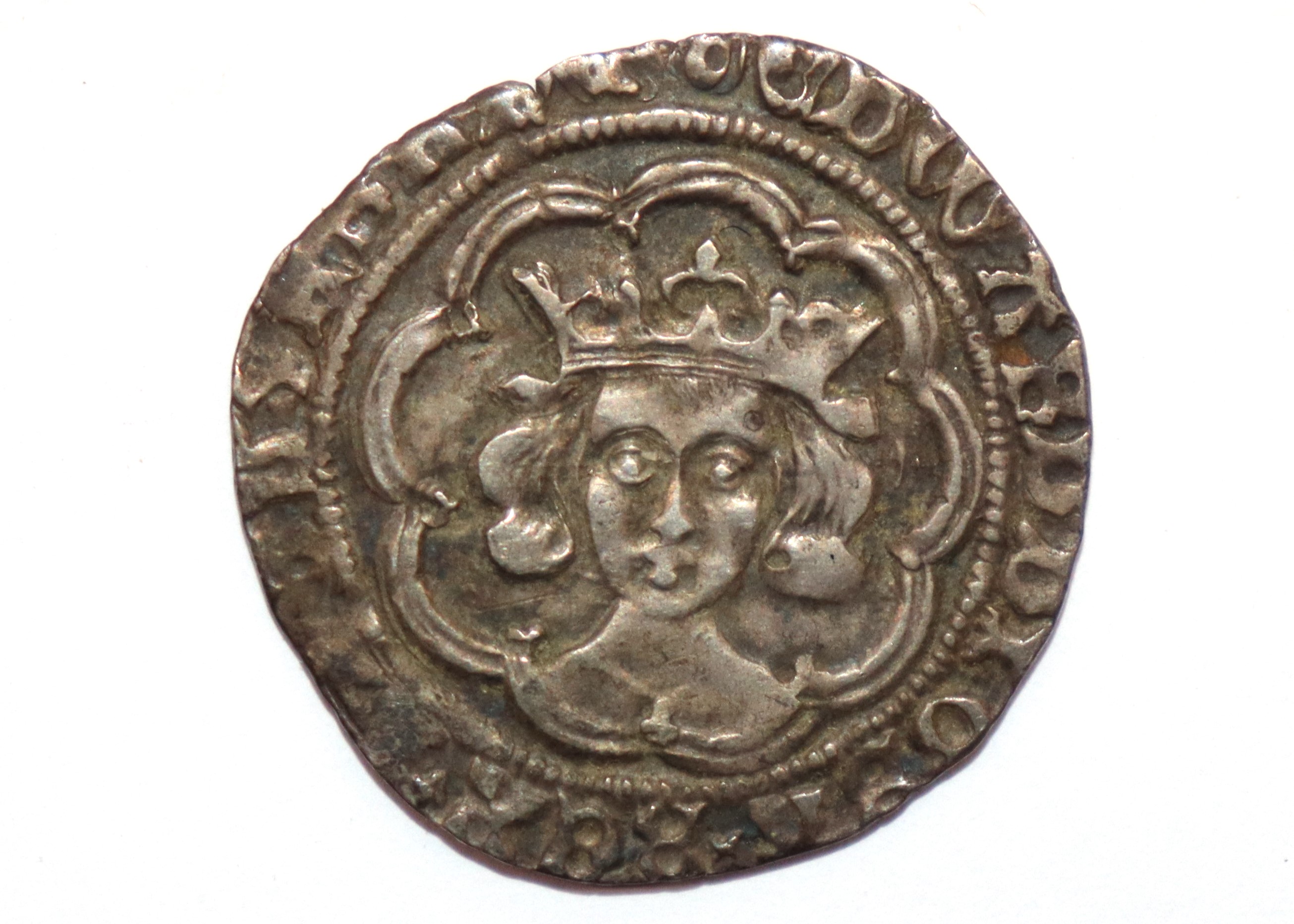 An Edward IV groat, breast cusp, (unmarked) - Bild 2 aus 4