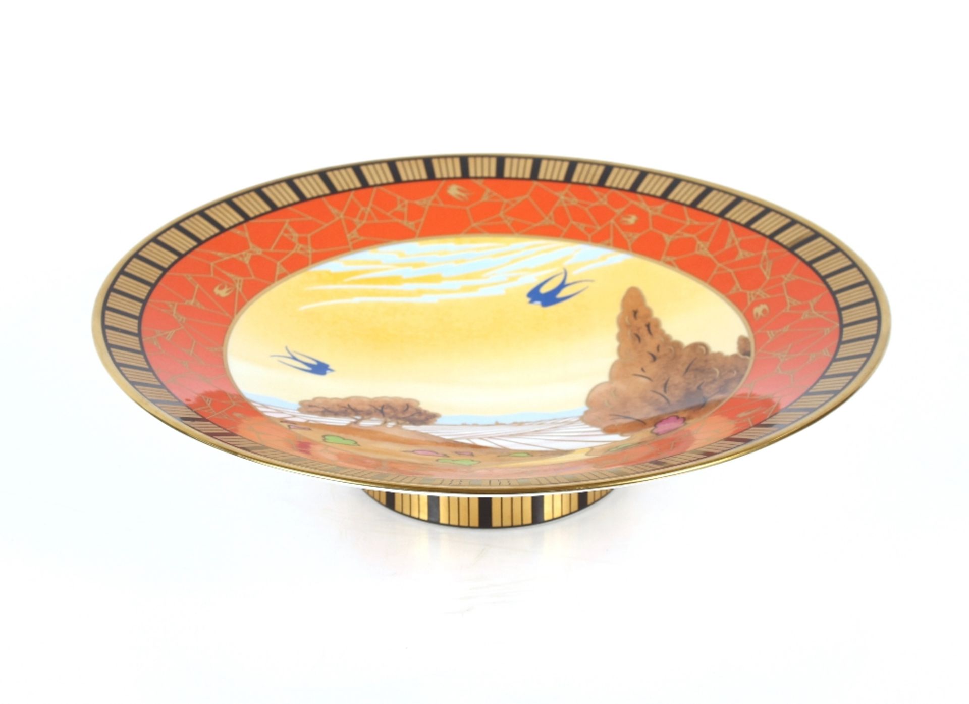 A Royal Worcester "Swallows At Dusk" commemorative charger celebrating 250th Anniversary of Royal - Image 2 of 3