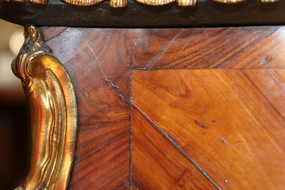 A pair of 19th Century French walnut and cross banded two tier side tables surmounted by pierced - Image 103 of 110