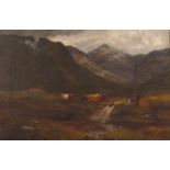 Henry Hadfield Cubley, study of Ben Nevis, Invernesshire, oil on canvas inscription verso