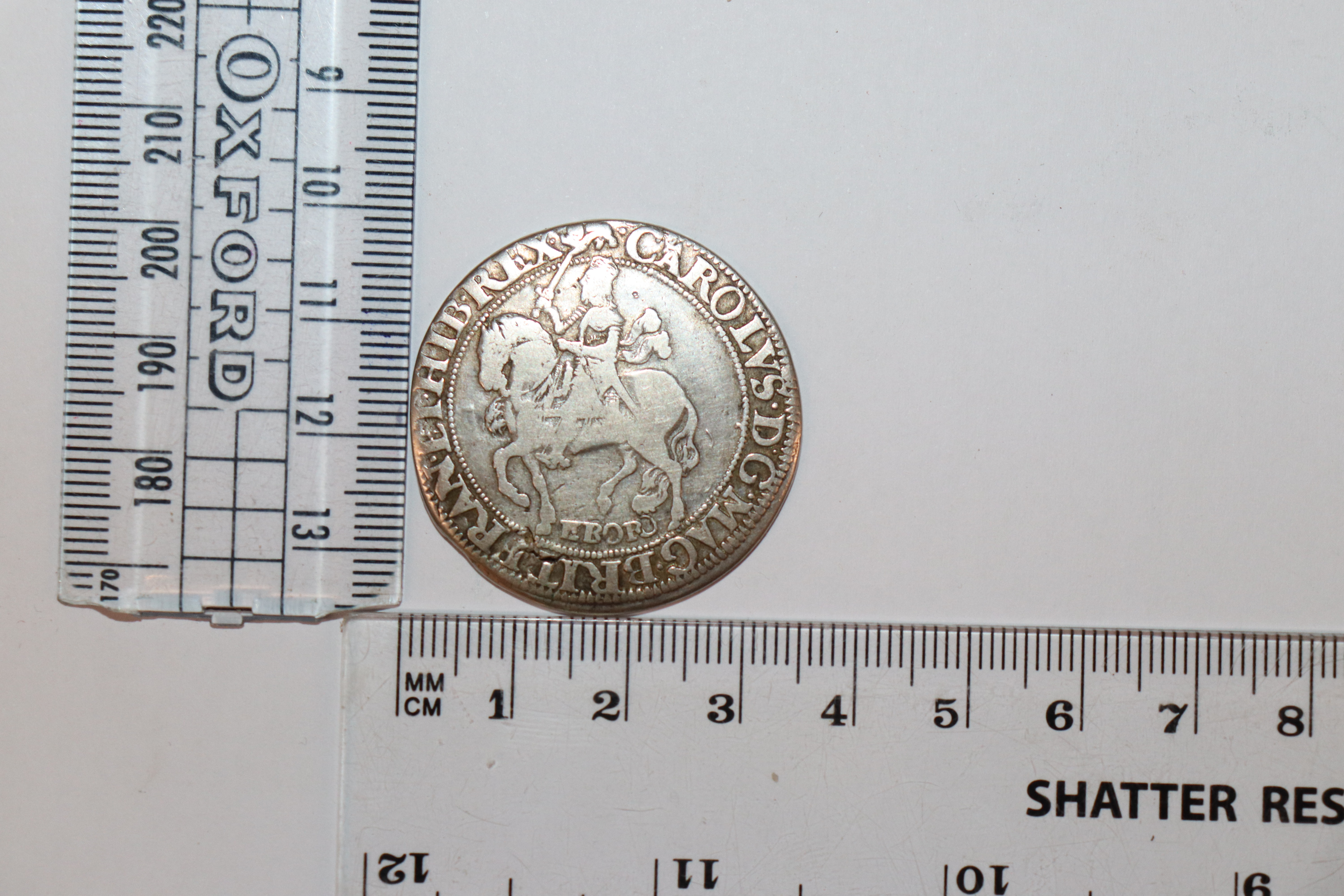 A Charles I York Mint half crown (type 2) - Bild 3 aus 4