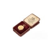 An 18ct gold cased pocket watch by J.W. Benson, Lu