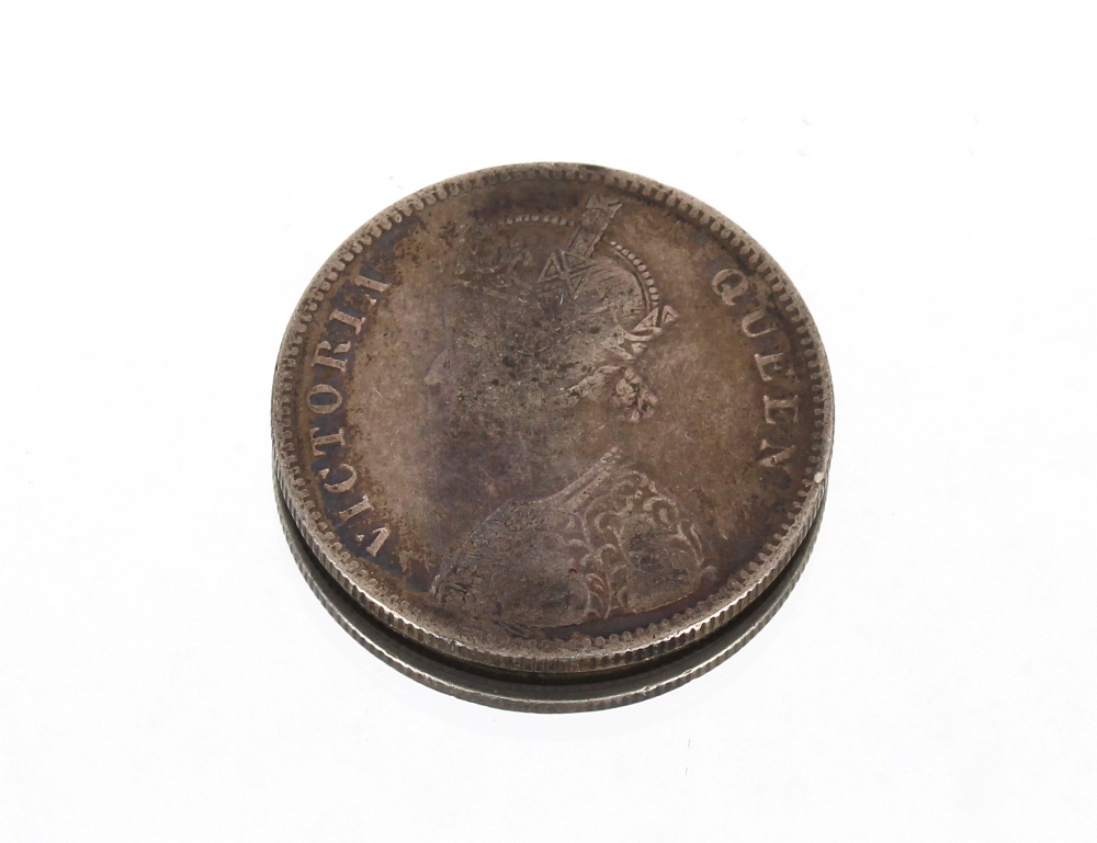 An 1862 silver 1 rupee - Bild 2 aus 2