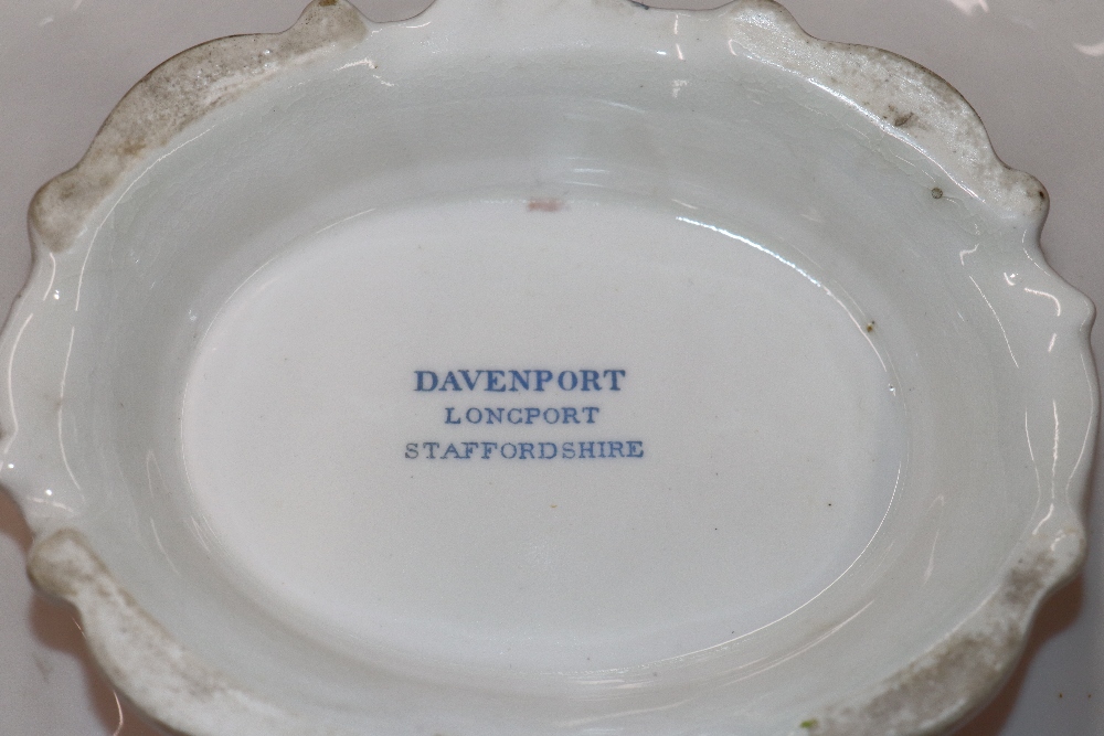 A Davenport Long Port Staffordshire part dessert service, decorated various fruits within foliate - Image 14 of 25