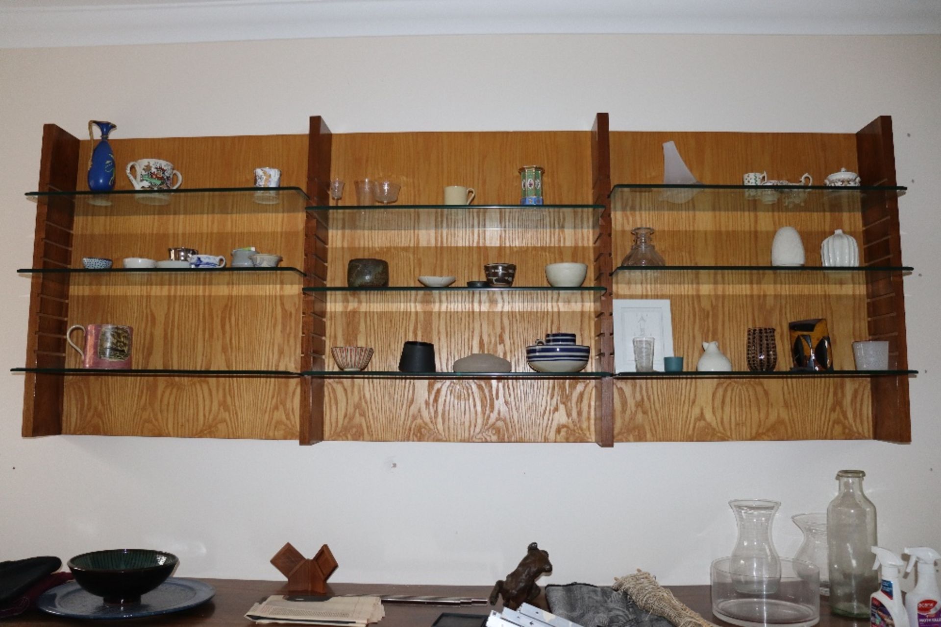 Desmond Ryan, a 1970's rosewood side cabinet fitted adjustable glass shelves and cupboards below, - Image 2 of 26