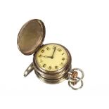 An American Standard Watch Co. of New York silver top wound pocket watch