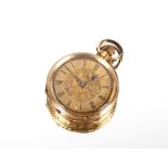 A ladies 18ct gold fob watch, 35gms total weight