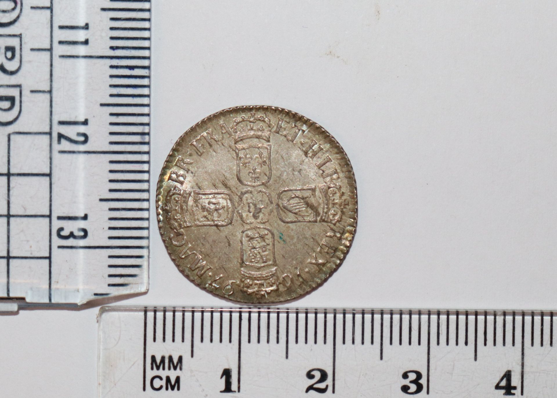 A William III 1697 sixpence, third bust - Image 3 of 4