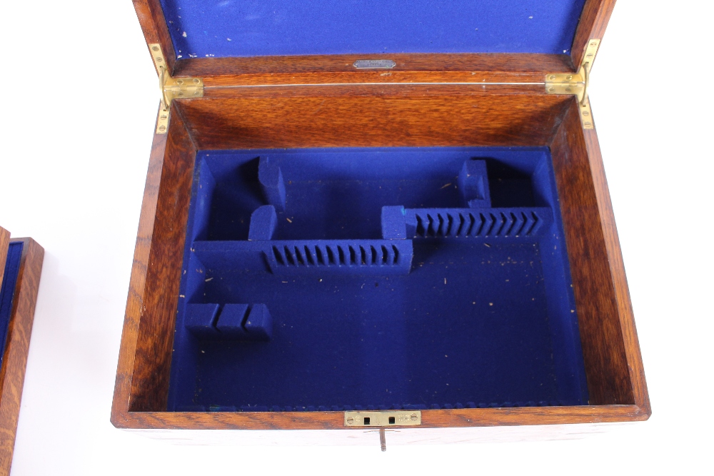 An oak canteen case by Army & Navy CSL and contents of various plated cutlery; and an oak cased - Image 8 of 8