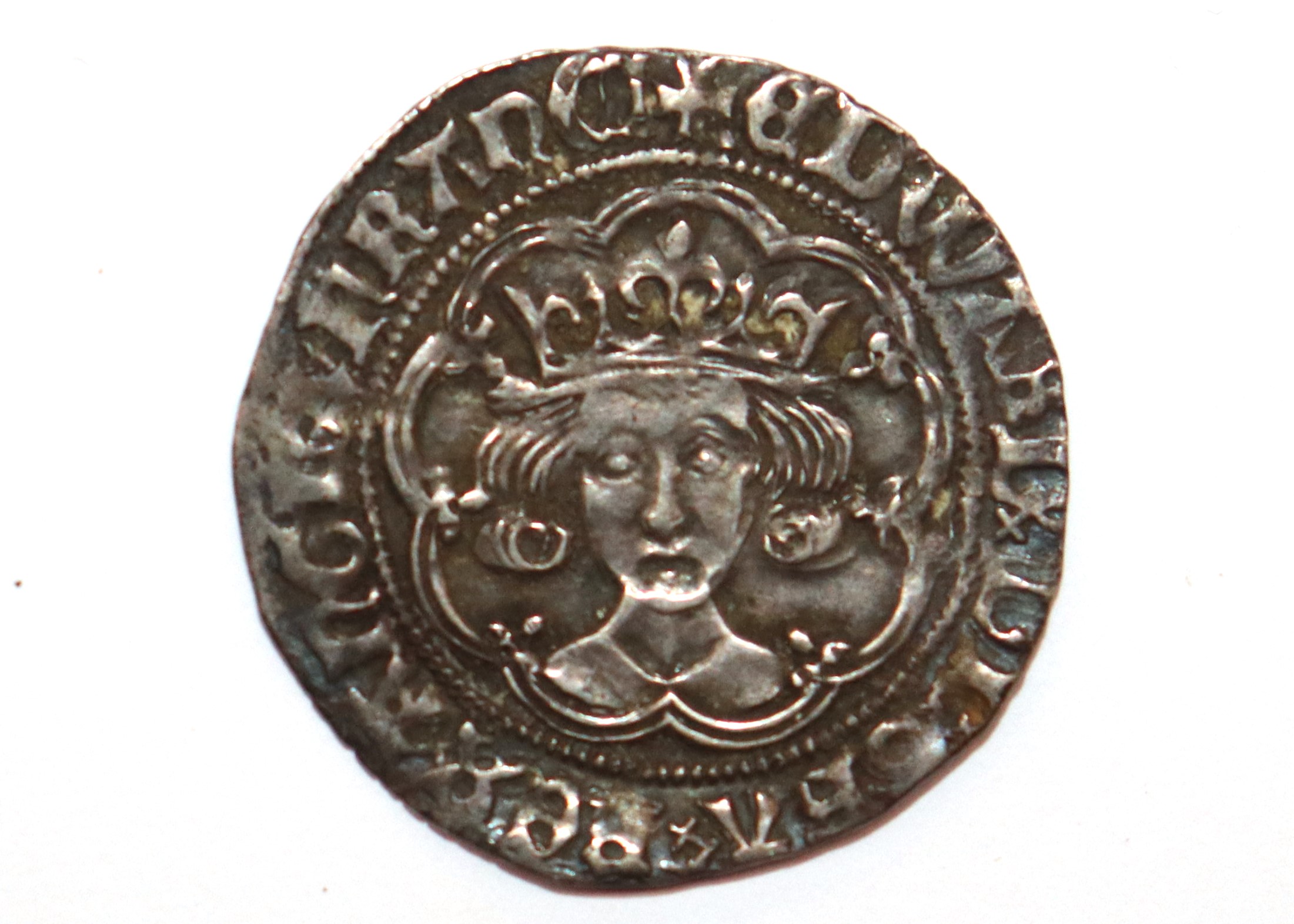 An Edward IV groat, MM pierced cross - Bild 2 aus 4