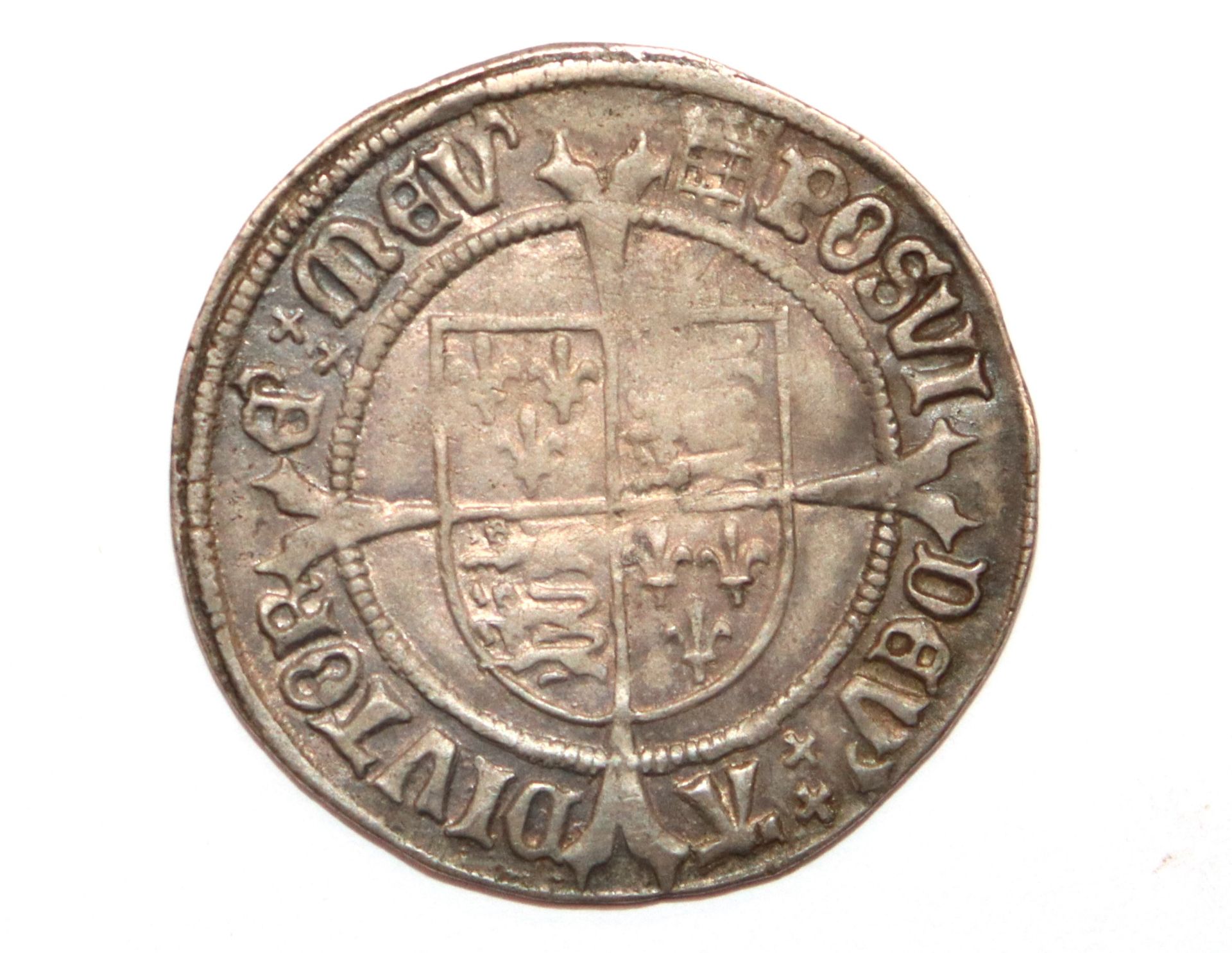 A Henry VIII groat, MM portcullis crowned