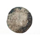 A Charles I shilling, MM crown