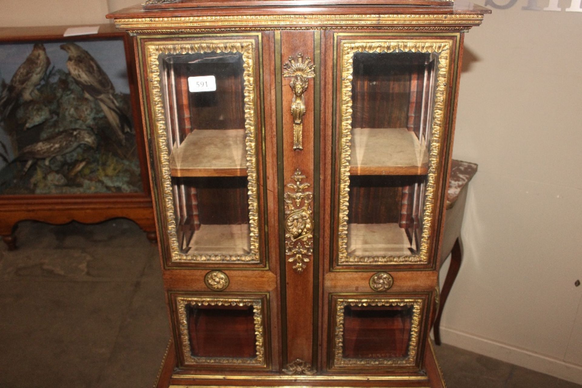 An Edwards & Roberts 19th Century French walnut and ormolu mounted display cabinet of small - Image 28 of 189