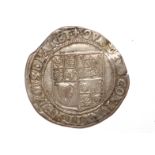 A James I shilling, MM lis