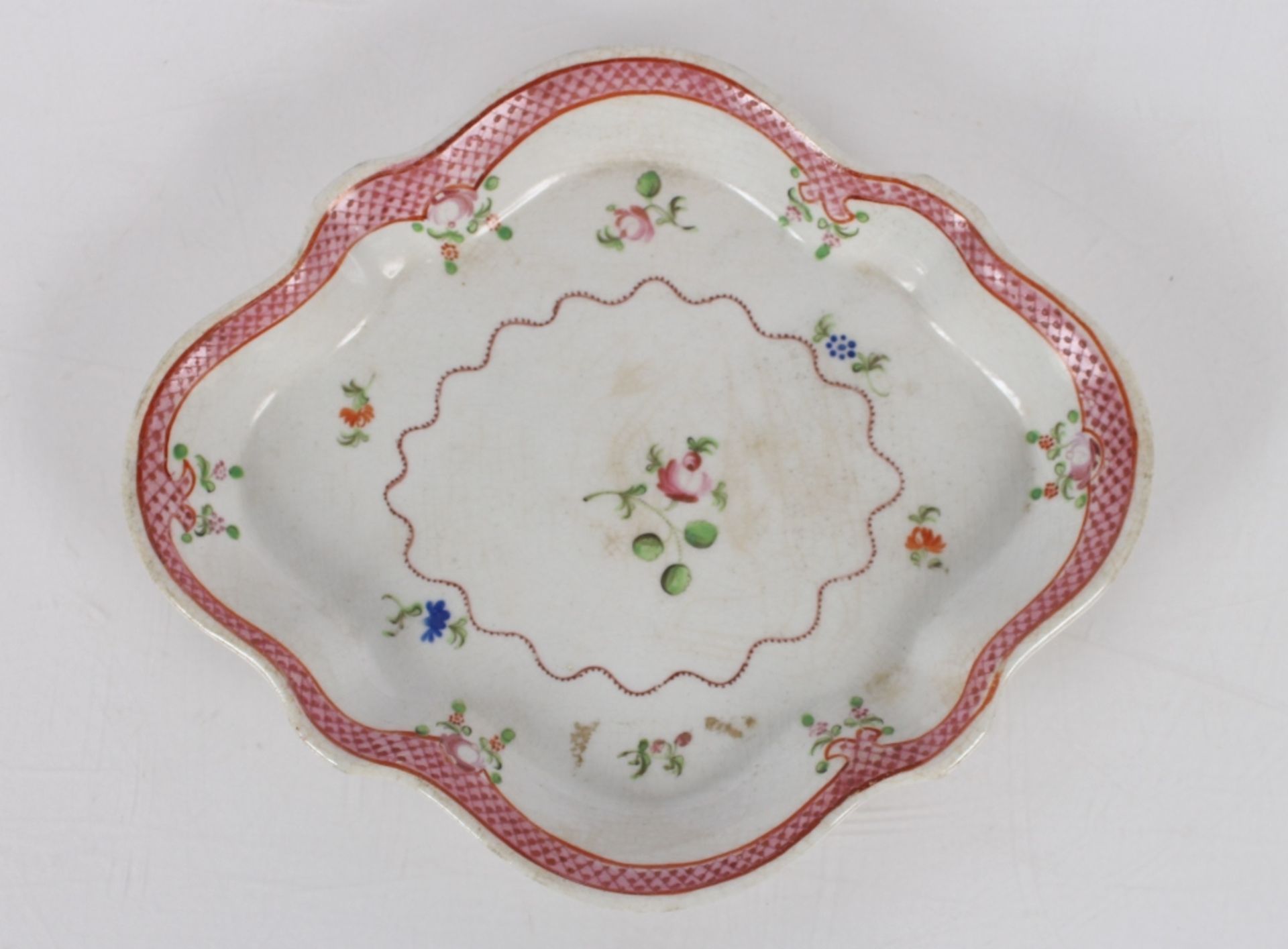 Three Newhall porcelain spoon trays of traditional form and pattern, one inscribed to base N173, a - Image 12 of 14