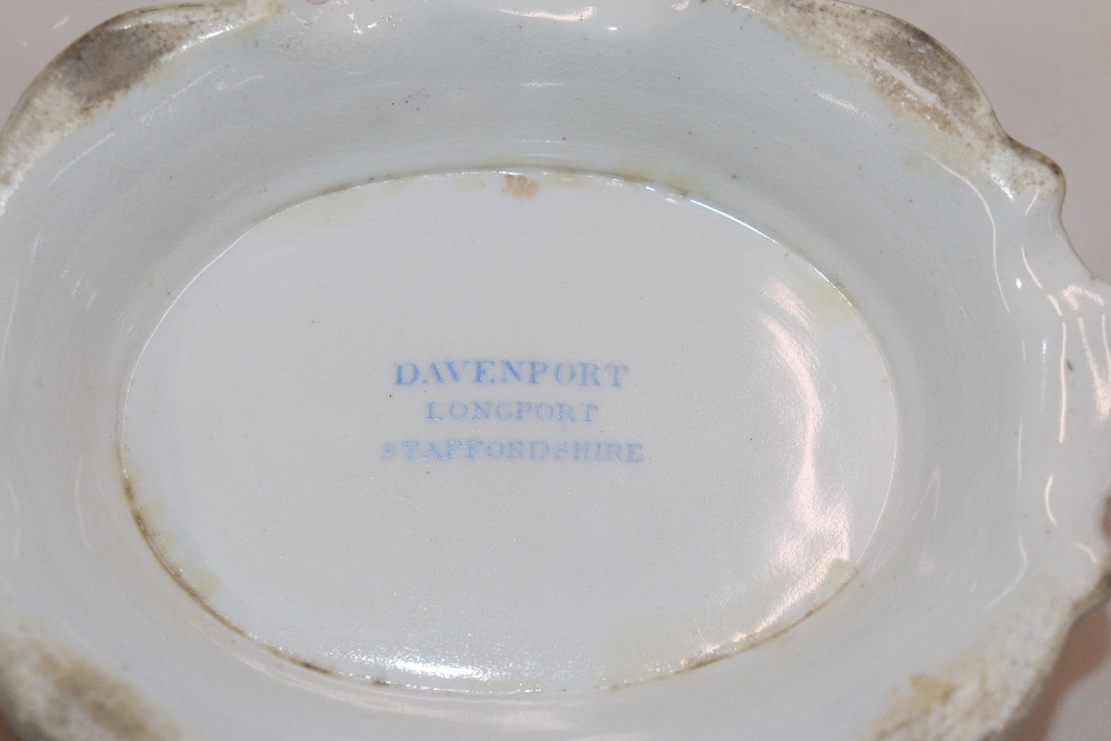 A Davenport Long Port Staffordshire part dessert service, decorated various fruits within foliate - Image 11 of 25