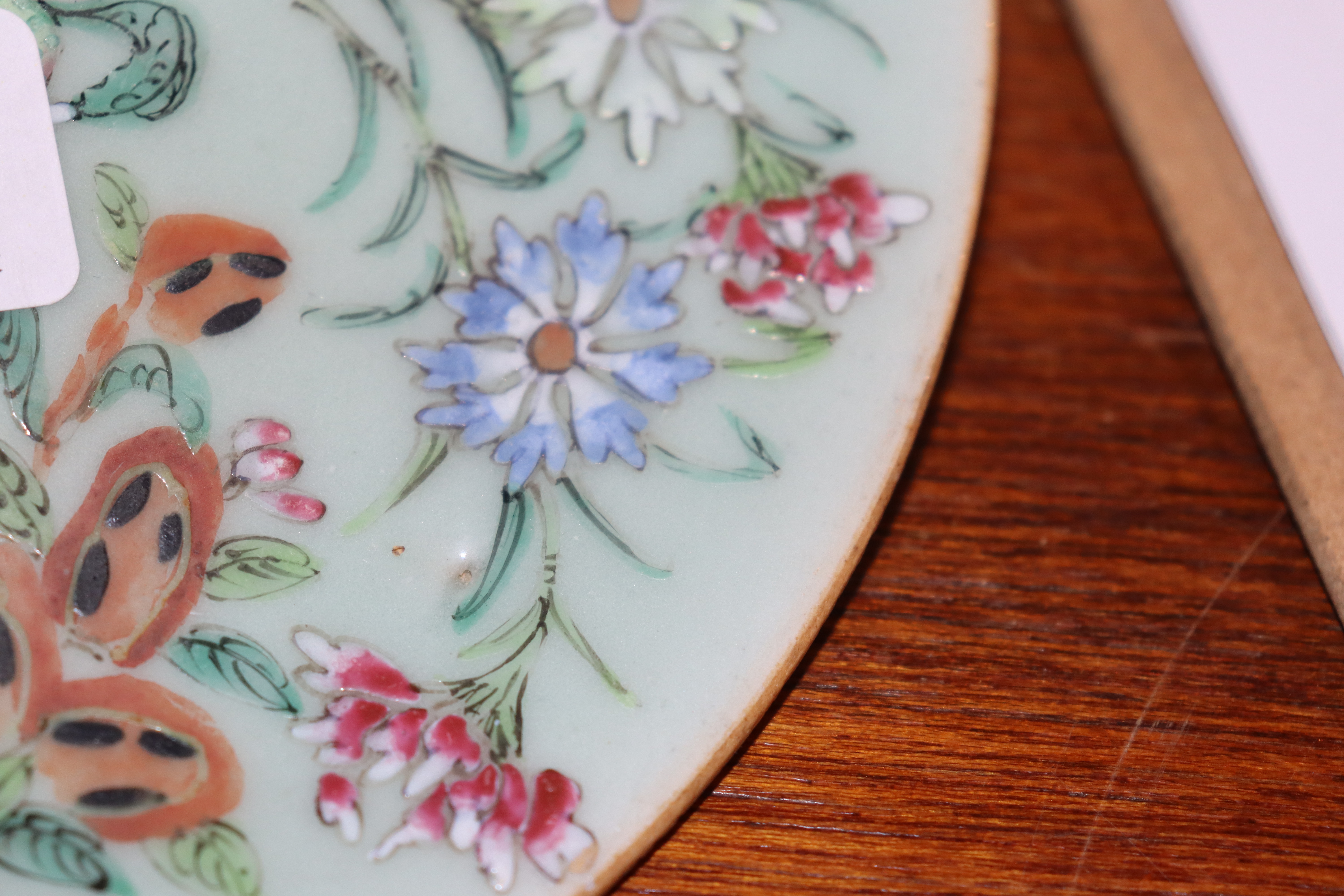 A 19th Century Chinese Canton plate, decorated in traditional palette with famille rose birds and - Image 15 of 18