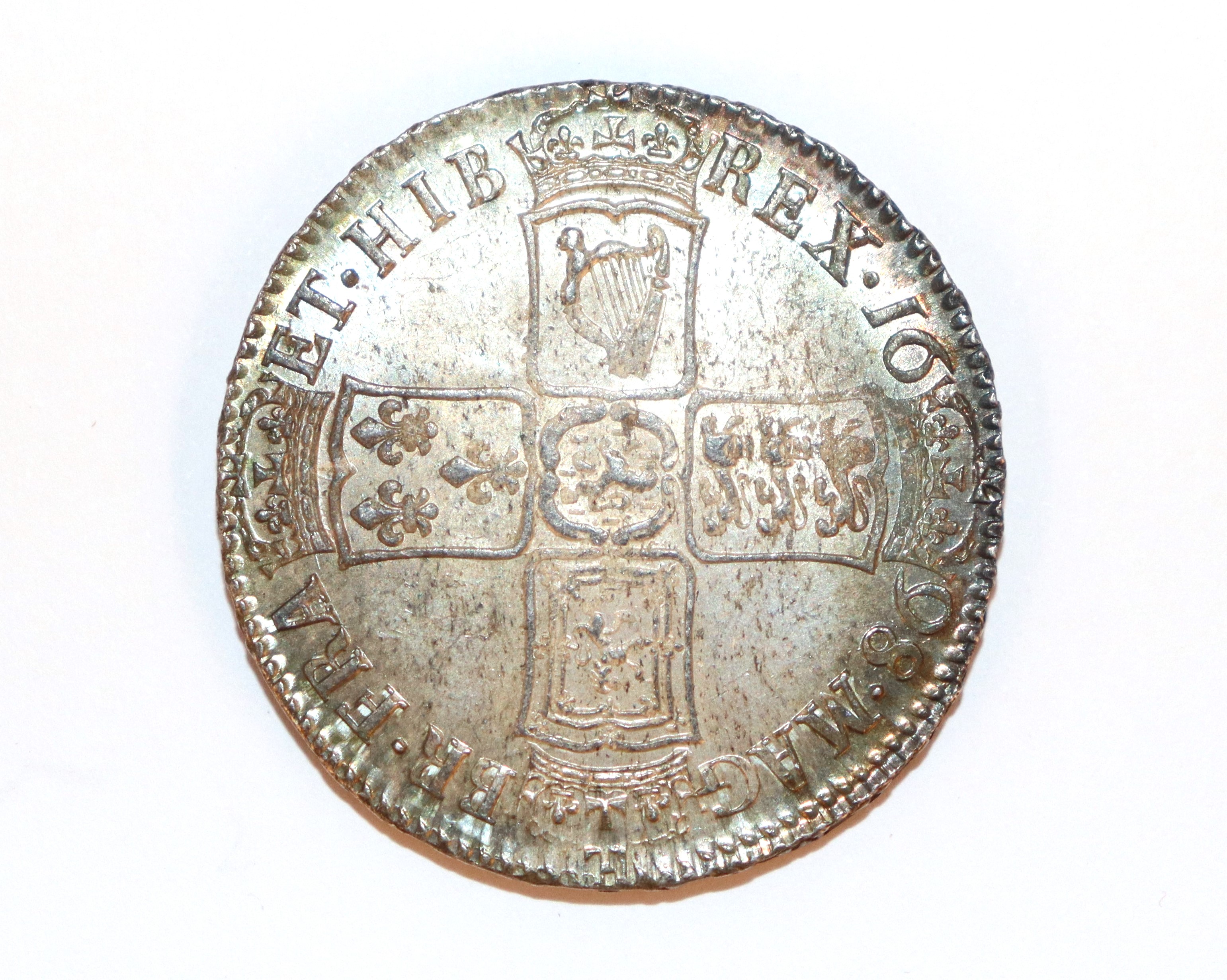 A William III 1698 half crown