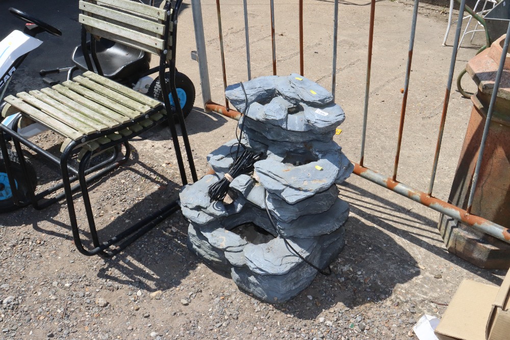 A garden water feature