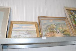 Audrey R. Vaulkhard, oil on board continental sc