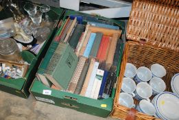 A box of miscellaneous books