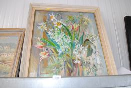 Lydia Roundell, oil on board still life study