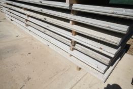 5x prestressed concrete panels: 6096 x 1500 x 95.