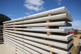 6x prestressed concrete panels: 6096 x 1000 x 95.