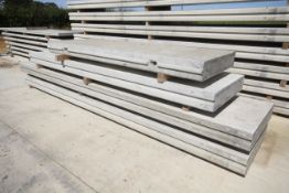 4x prestressed concrete panels: 1x 3000 x 1000 x 1