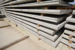 5x prestressed concrete panels: 6096 x 1500 x 95 (