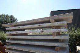 4x prestressed concrete panels: 2500 x 1200 x 95