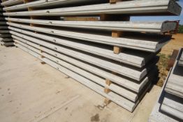 6x prestressed concrete panels: 6096 x 1000 x 95.