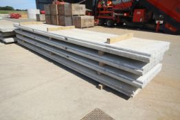 4x prestressed concrete panels: 1x 5715 x 1000 x 1
