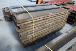 38x wooden 12in gravel board moulds with plastic i