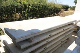 2x prestressed concrete panels: 1x 2500 x 1000 x 9
