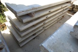 4x prestressed concrete panels: 3000 x 1000 x 95.
