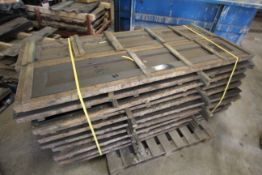 20x wooden 12in recessed gravel board moulds.